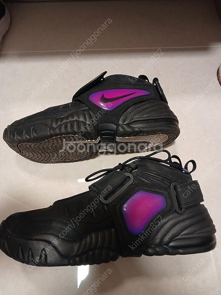 나이키 x 앰부쉬 에어 어저스트 포스 SP 블랙 앤 싸이킥 퍼플 270사이즈 팔아요--4